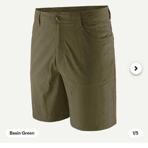 Patagonia Men's Quandary Shorts in Basin Green